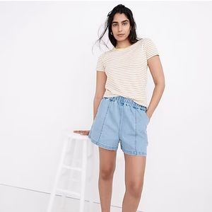 Denim Easy Pull On Shorts Rathmore Wash